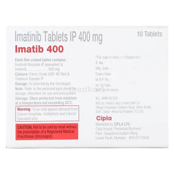 imatib 400mg tablet 10's